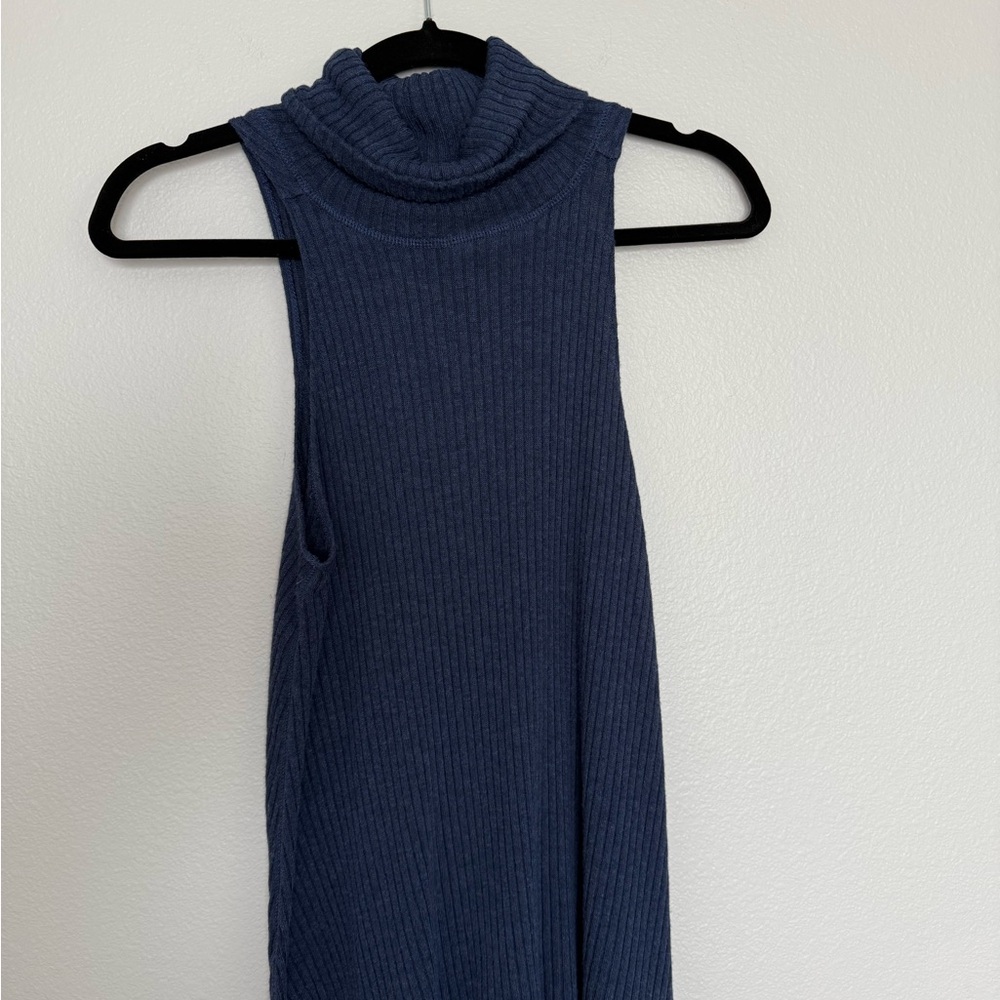 We The Free Women's Sleeveless Turtleneck Sweater - Blue